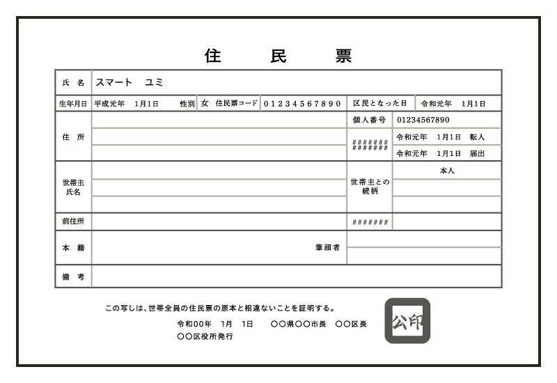 住民票